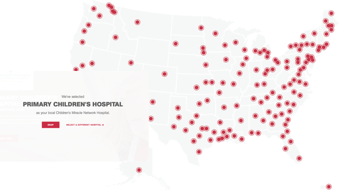 Primary Children's Hospital Map locations